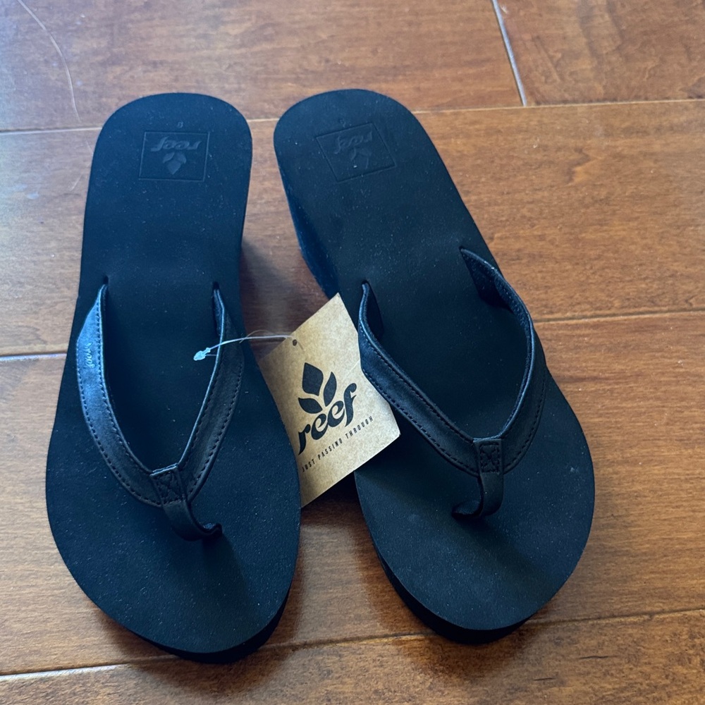 Reef Black Thong Sandals